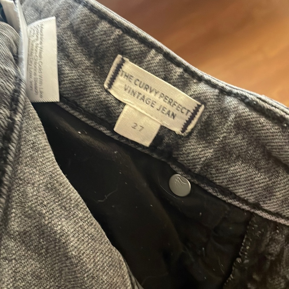 Grey Madewell Curvy Perfect Vintage Jean